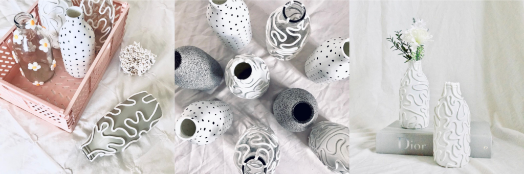 handcrafts by courtney - hand painted vases